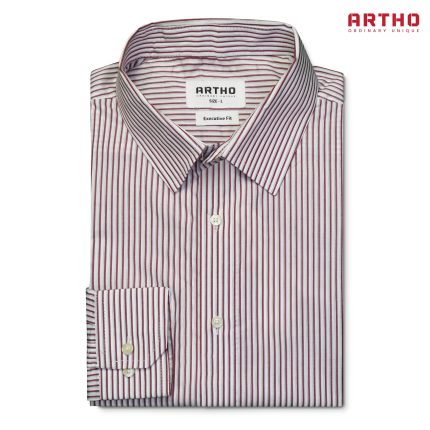 Full Sleeve Shirt | Crimson Stripe