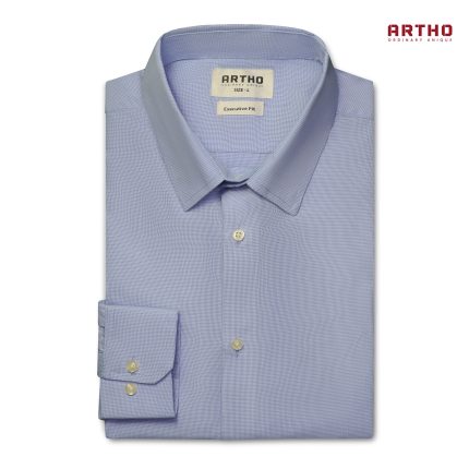 Full Sleeve Shirt | Azure Grid