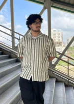 Drop Shoulder | Cuban | Olive Striped
